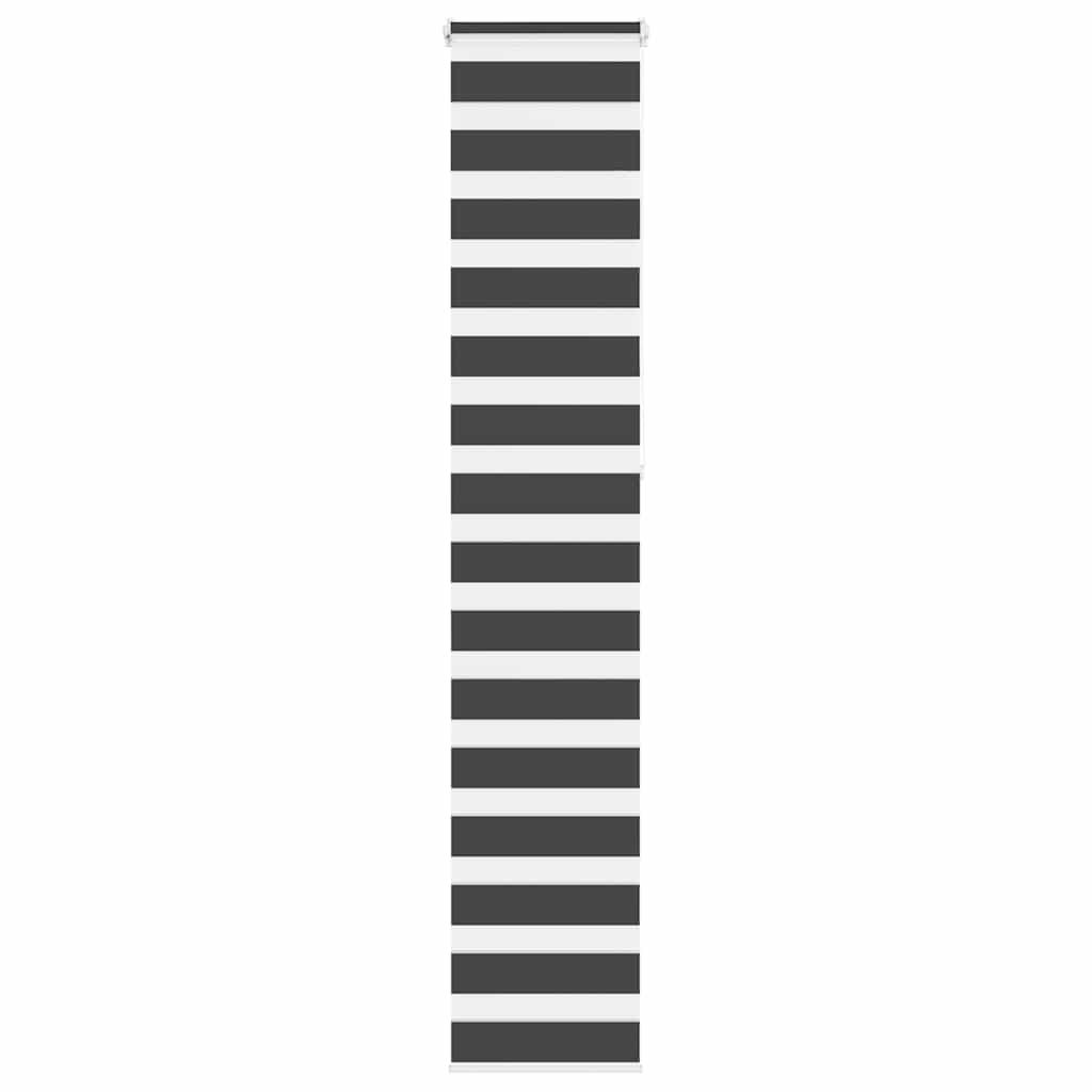 Zebragardin sort 40x230 cm stofbredde 35,9 cm polyester