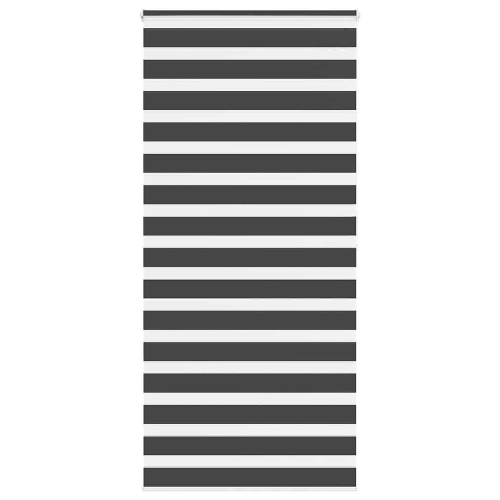 Zebragardin sort 110x200 cm stofbredde 105,9 cm polyester