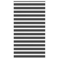 Zebragardin sort 135x200 cm stofbredde 130,9 cm polyester