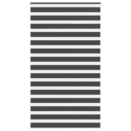 Zebragardin sort 135x200 cm stofbredde 130,9 cm polyester