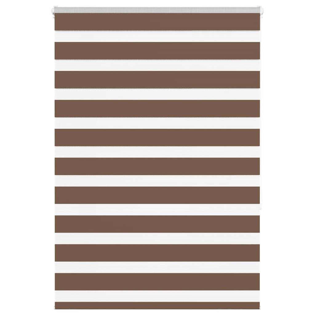 Zebragardin brun 100x150 cm stofbredde 95,9 cm polyester