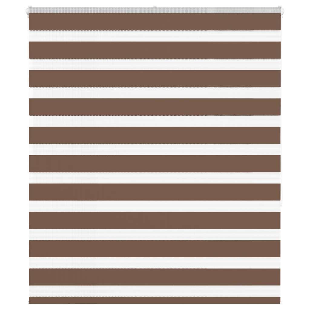 Zebragardin brun 130x150 cm stofbredde 125,9 cm polyester