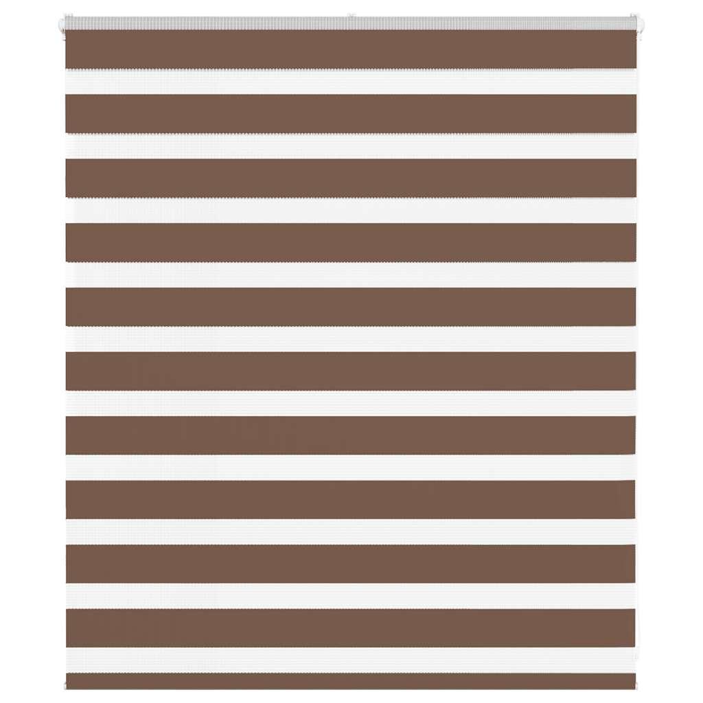 Zebragardin brun 125x100 cm stofbredde 120,9 cm polyester
