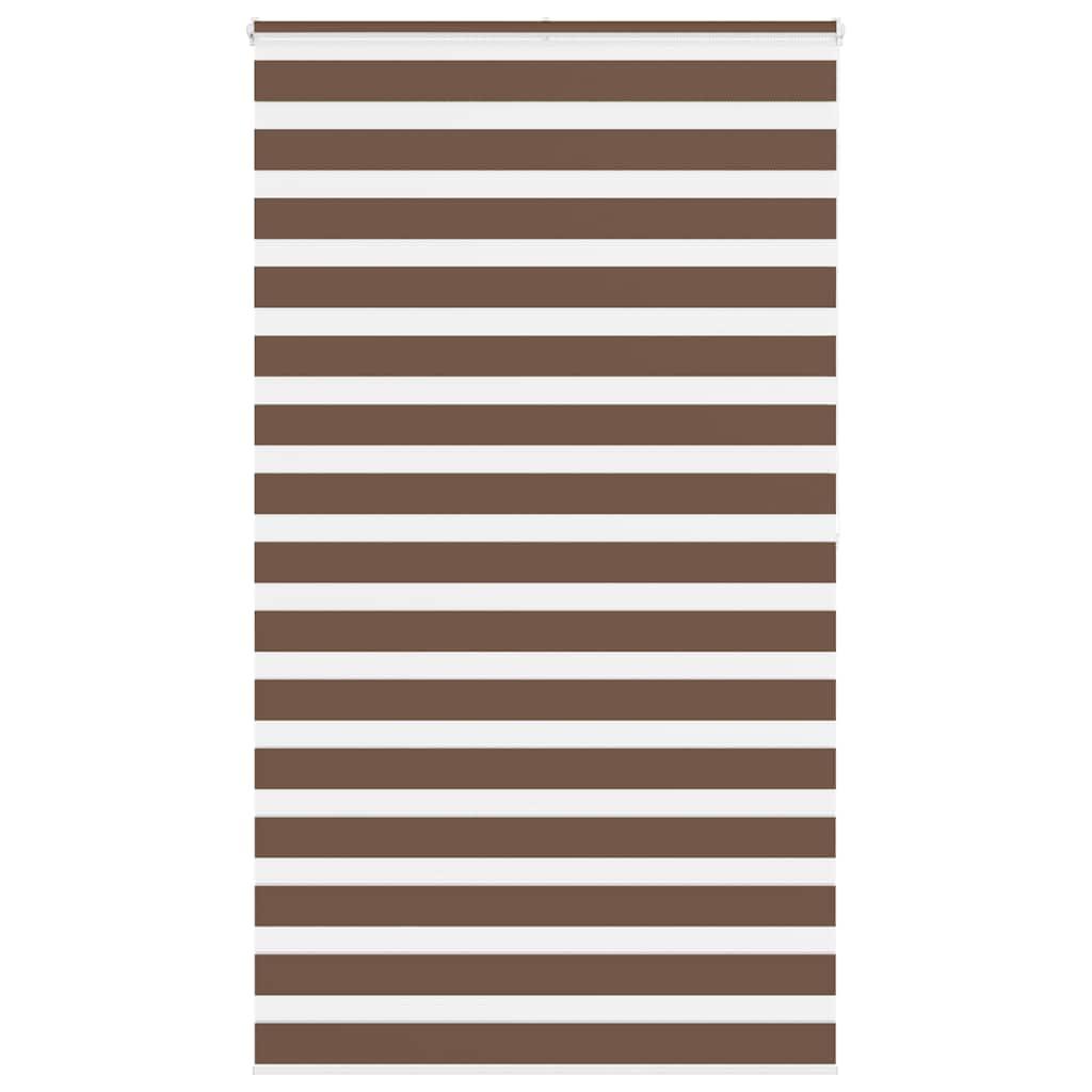 Zebragardin brun 135x200 cm stofbredde 130,9 cm polyester