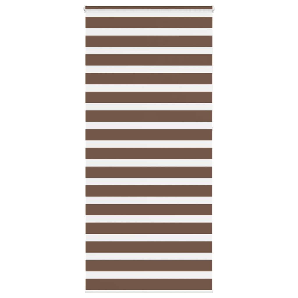 Zebragardin brun 110x230 cm stofbredde 105,9 cm polyester