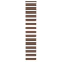 Zebragardin brun 40x230 cm stofbredde 35,9 cm polyester