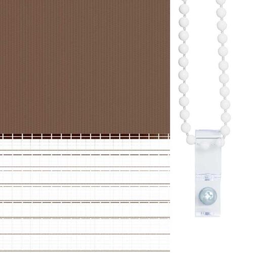Zebragardin brun 105x200 cm stofbredde 100,9 cm polyester