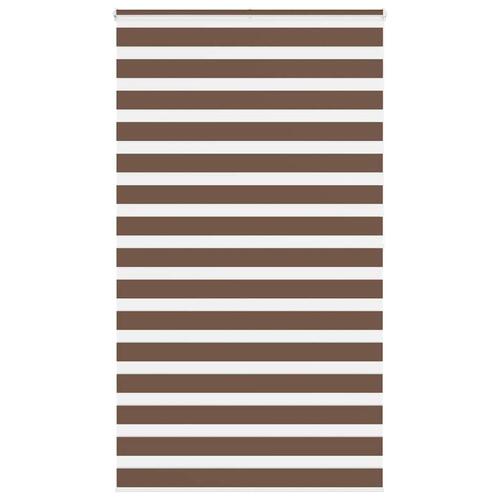 Zebragardin brun 125x200 cm stofbredde 120,9 cm polyester
