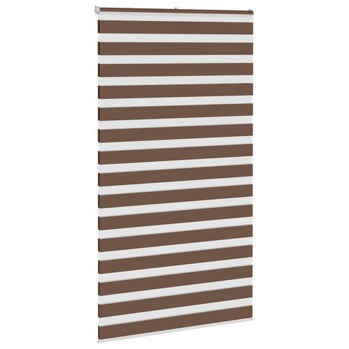 Zebragardin brun 125x200 cm stofbredde 120,9 cm polyester