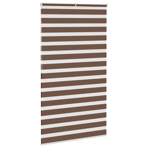 Zebragardin brun 125x200 cm stofbredde 120,9 cm polyester