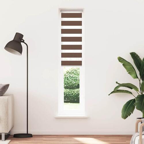 Zebragardin brun 40x200 cm stofbredde 35,9 cm polyester