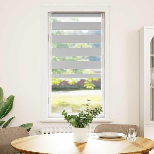 Zebragardin lysegrå 65x150 cm stofbredde 60,9 cm polyester