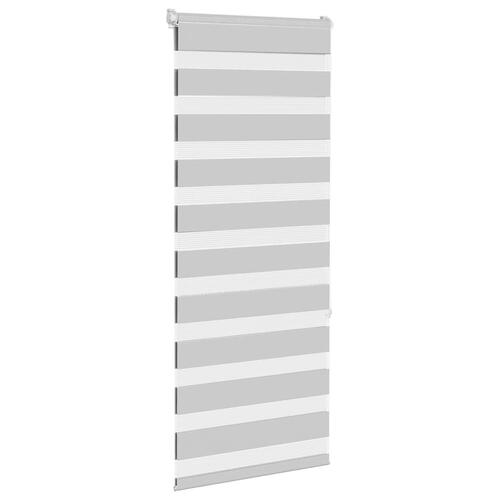 Zebragardin lysegrå 65x150 cm stofbredde 60,9 cm polyester