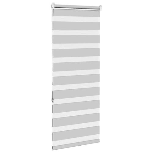 Zebragardin lysegrå 65x150 cm stofbredde 60,9 cm polyester