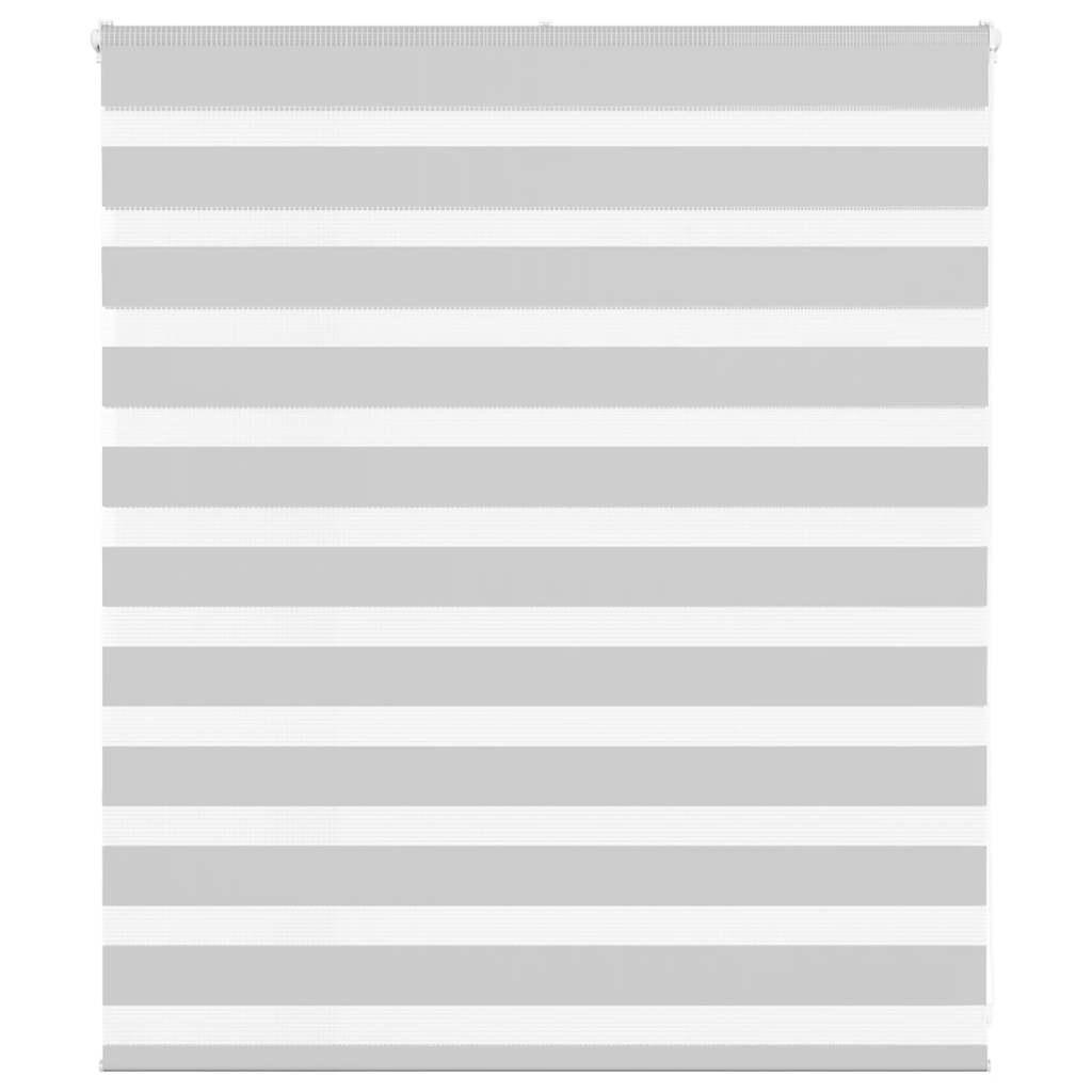 Zebragardin lysegrå 125x100 cm stofbredde 120,9 cm polyester