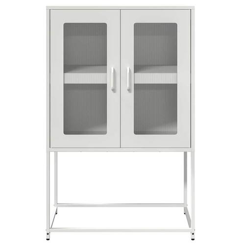 Højskab 68x39x107 cm stål hvid