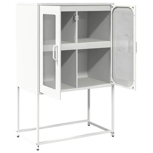 Højskab 68x39x107 cm stål hvid