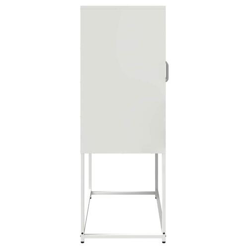 Højskab 68x39x107 cm stål hvid