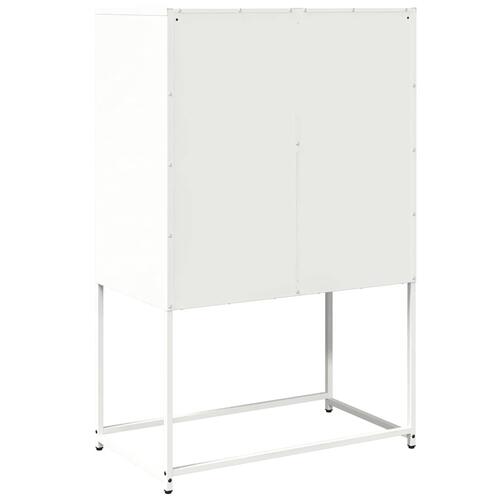 Højskab 68x39x107 cm stål hvid
