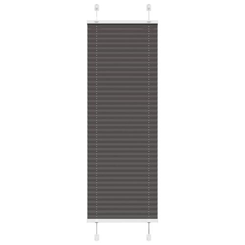 Plisségardin Sort 40x100 cm Stofbredde 39,4 cm Polyester