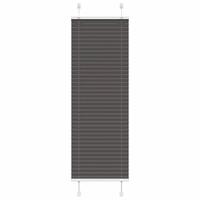 Plisségardin Sort 50x100 cm Stofbredde 49,4 cm Polyester