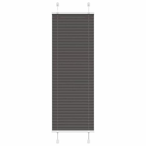 Plisségardin Sort 50x100 cm Stofbredde 49,4 cm Polyester