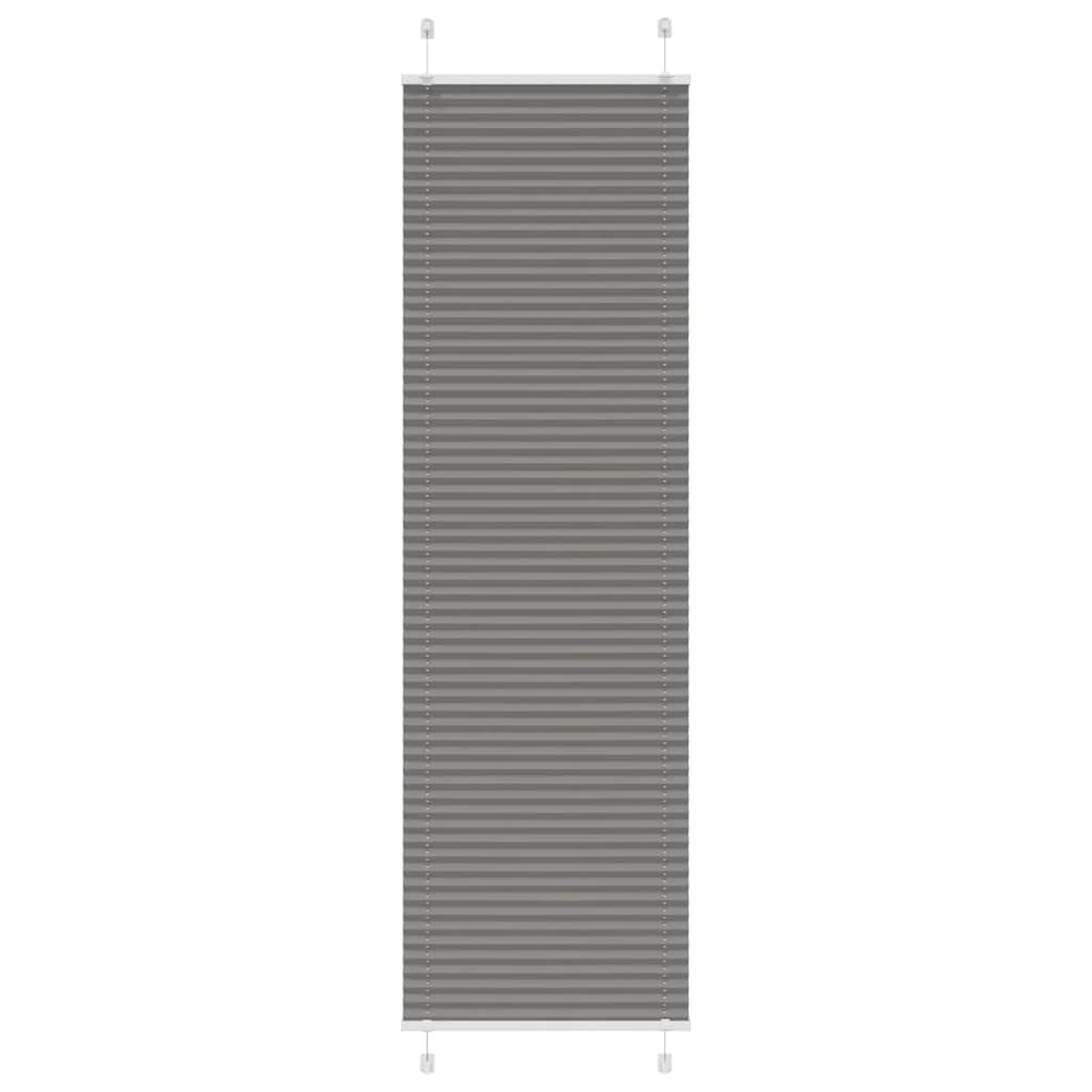 Plisségardin Antracit 55x200 cm Stofbredde 54,4 cm Polyester billede