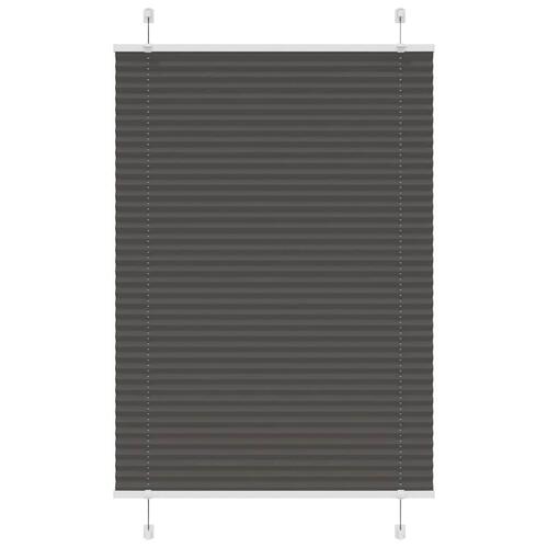Plisségardin Sort 85x150 cm Stofbredde 84,4 cm Polyester