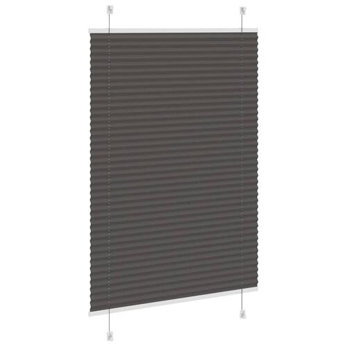 Plisségardin Sort 85x150 cm Stofbredde 84,4 cm Polyester