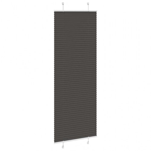 Plisségardin sort 80 x 200 cm