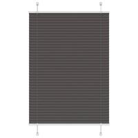 Plisségardin Sort 85x100 cm Stofbredde 84,4 cm Polyester