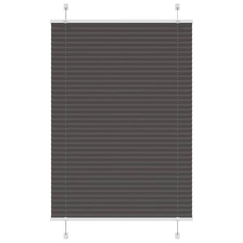 Plisségardin Sort 85x100 cm Stofbredde 84,4 cm Polyester