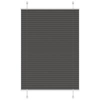 Plisségardin Sort 95x150 cm Stofbredde 94,4 cm Polyester