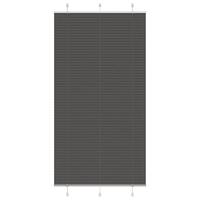 Plisségardin Sort 105x200 cm Stofbredde 104,4 cm Polyester