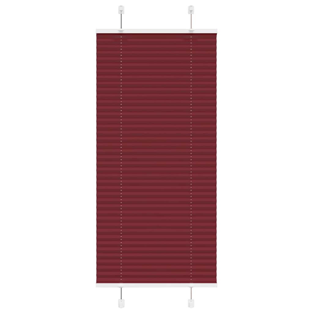 Plisségardin Stofbredde 79,4 Cm Polyester Bordeauxrød - 65 x 150 cm