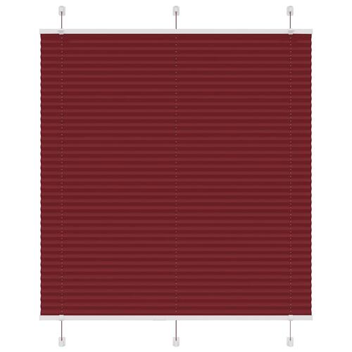 Plisségardin Bordeauxrød 115x100 cm Stofbredde 114,4 cm