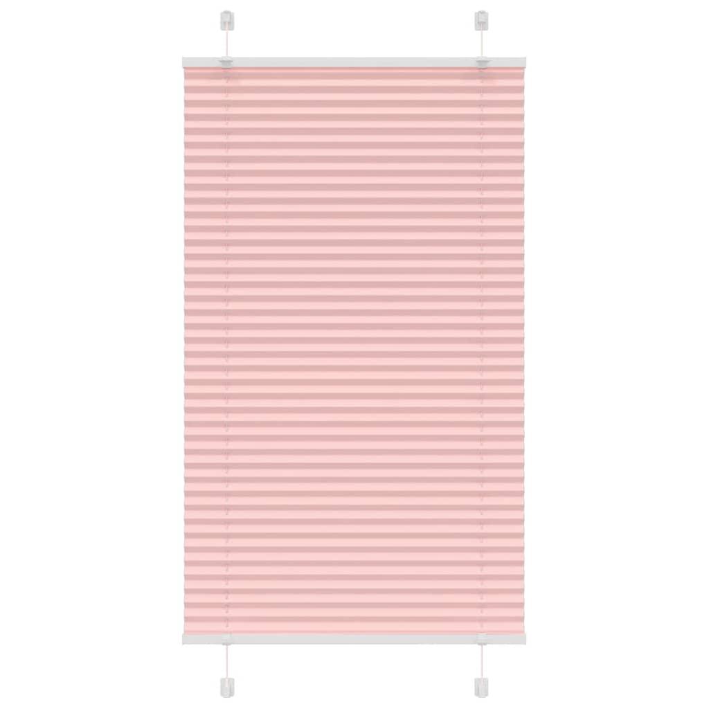 Plisségardin Lyserød 80x150 cm Stofbredde 79,4 cm Polyester