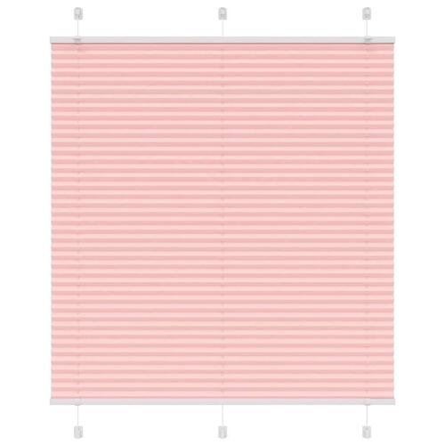 Plisségardin Lyserød 120x150 cm Stofbredde 119,4 cm Polyester