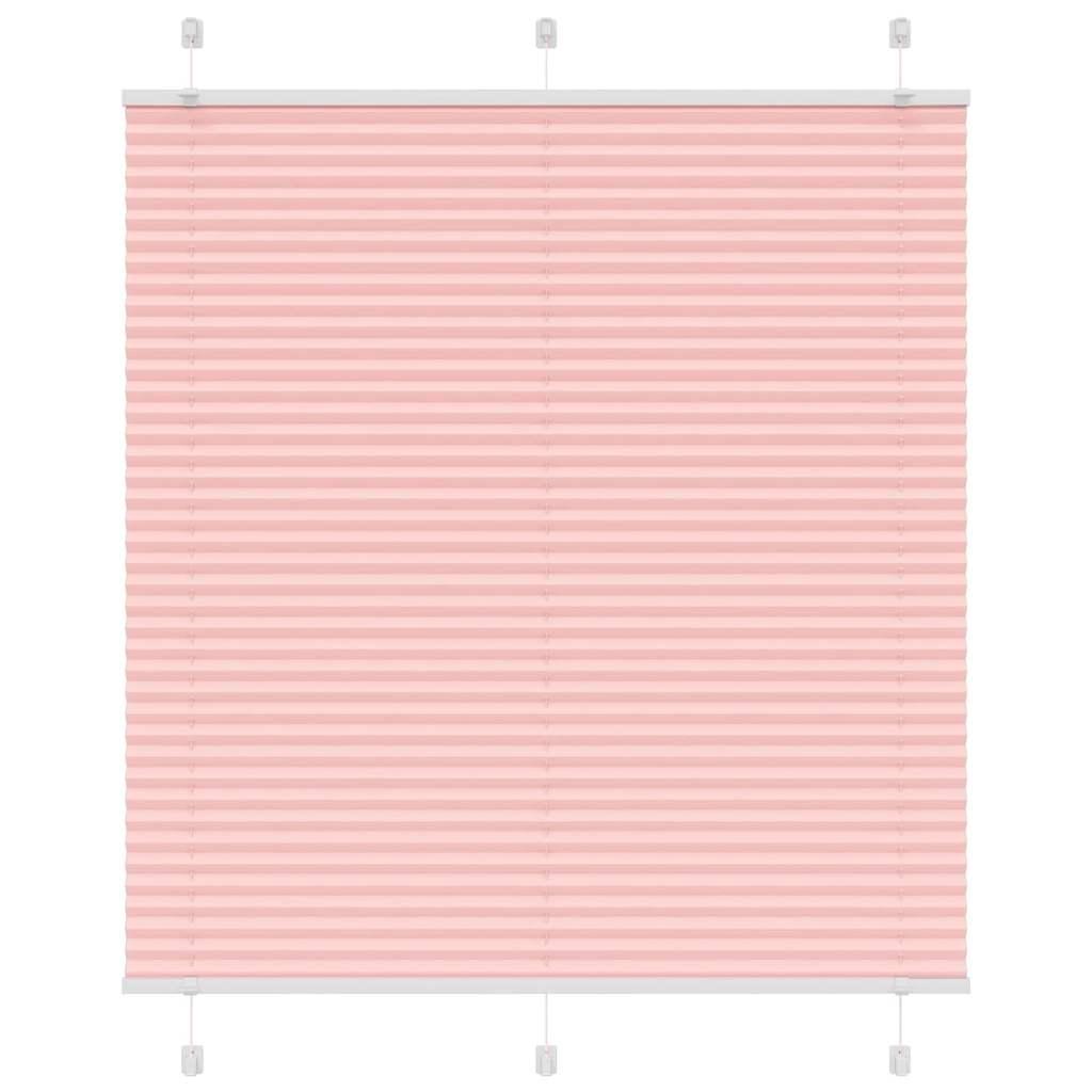 Plisségardin Lyserød 120x150 cm Stofbredde 119,4 cm Polyester