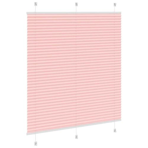 Plisségardin Lyserød 120x150 cm Stofbredde 119,4 cm Polyester