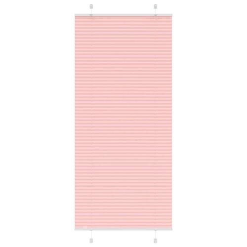 Plisségardin Lyserød 90x200 cm Stofbredde 89,4 cm Polyester