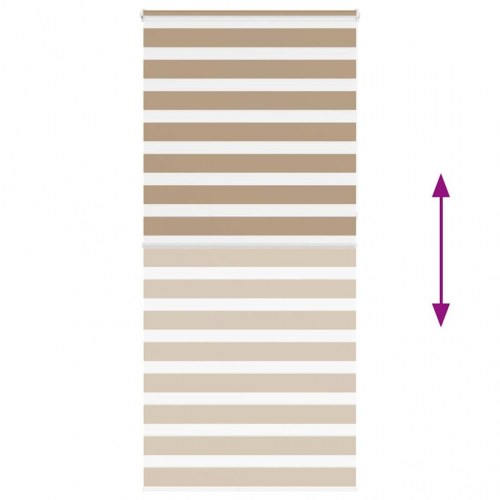 Zebragardin sandbrun 105 x 230 cm