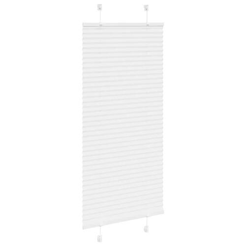 Plisségardin Hvid 65x150 cm Stofbredde 64,4 cm Polyester