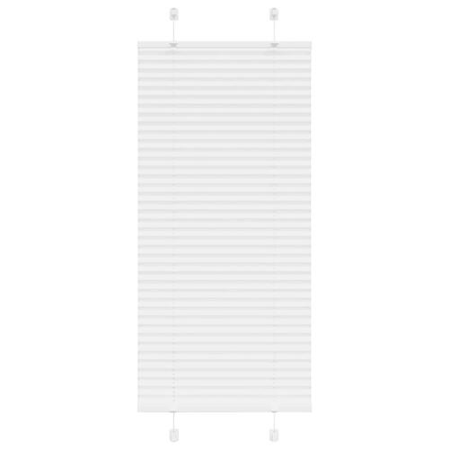 Plisségardin Hvid 55x150 cm Stofbredde 54,4 cm Polyester