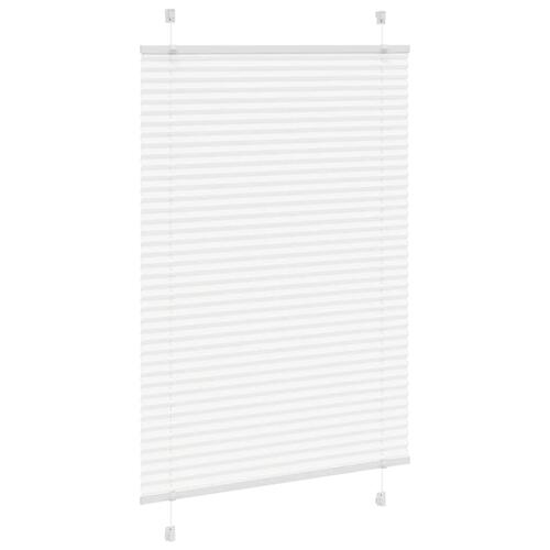 Plisségardin Hvid 100x150 cm Stofbredde 99,4 cm Polyester