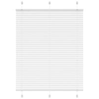 Plisségardin Hvid 110x150 cm Stofbredde 109,4 cm Polyester