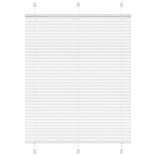 Plisségardin Hvid 110x150 cm Stofbredde 109,4 cm Polyester