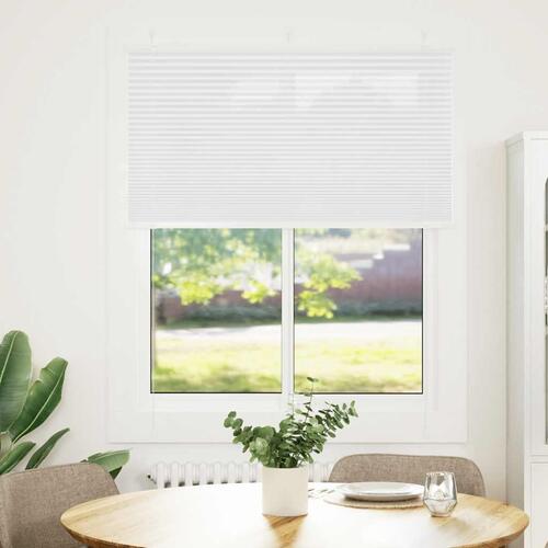 Plisségardin Hvid 110x150 cm Stofbredde 109,4 cm Polyester