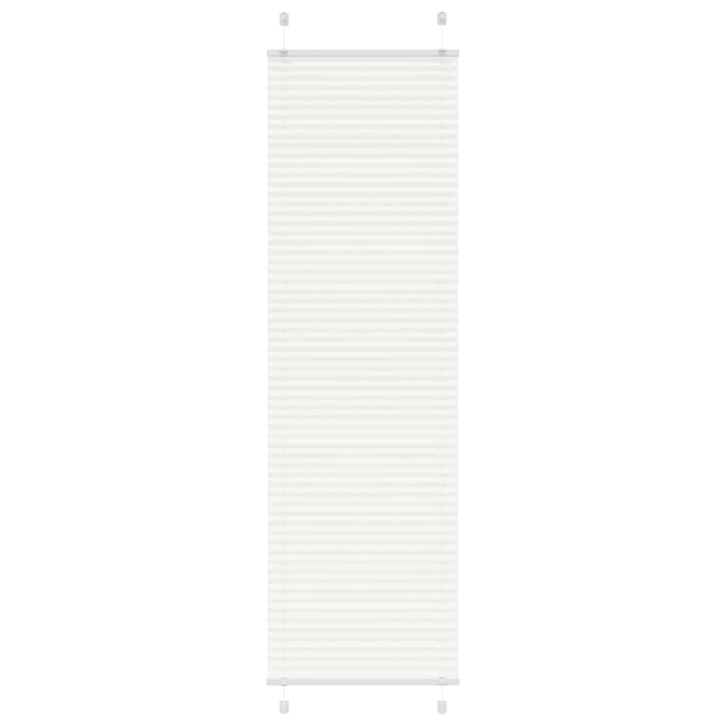 Plisségardin Hvid 60x200 cm Stofbredde 59,4 cm Polyester
