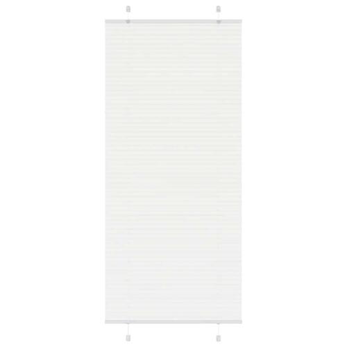 Plisségardin Hvid 95x200 cm Stofbredde 94,4 cm Polyester